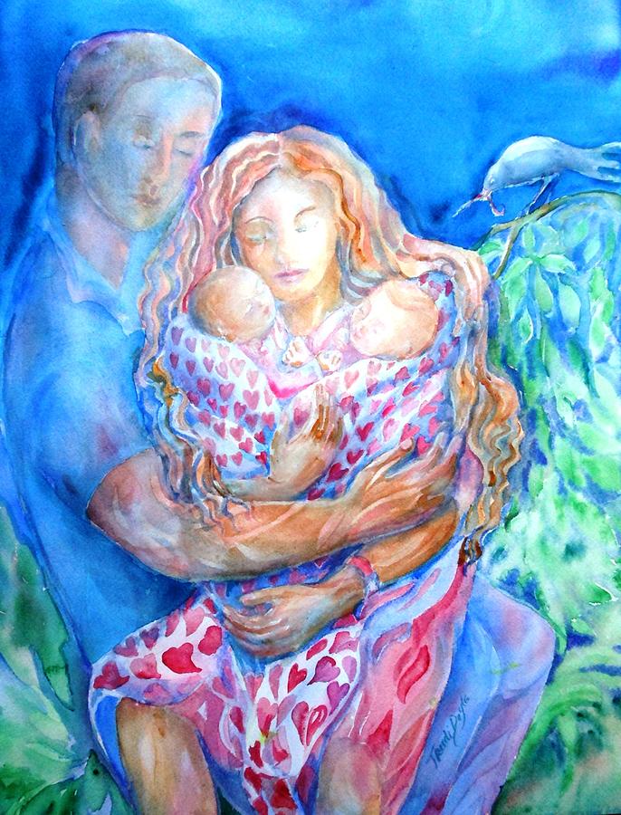 Nesting Pair  Painting by Trudi Doyle