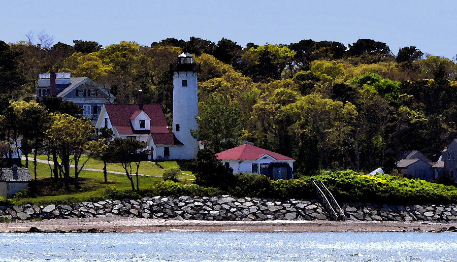 Lighthouse Painting - Nestled in the Trees by Kirt Tisdale Lighthouse Painting - Nestled in the Trees by Kirt Tisdale