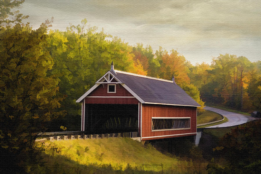 Cuyahoga County Photograph - Netcher Road Covered Bridge by Mary Timman