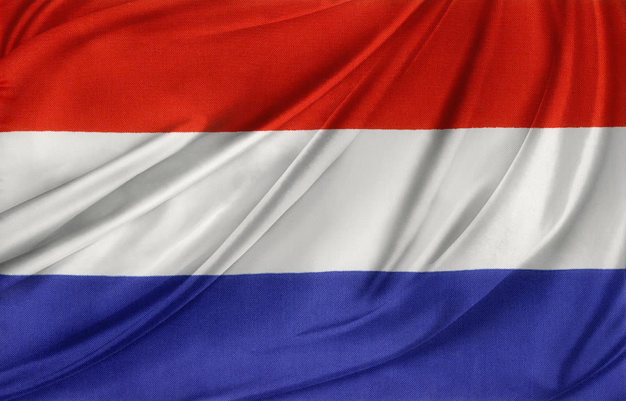 Flag Photograph - Netherlands flag by Les Cunliffe