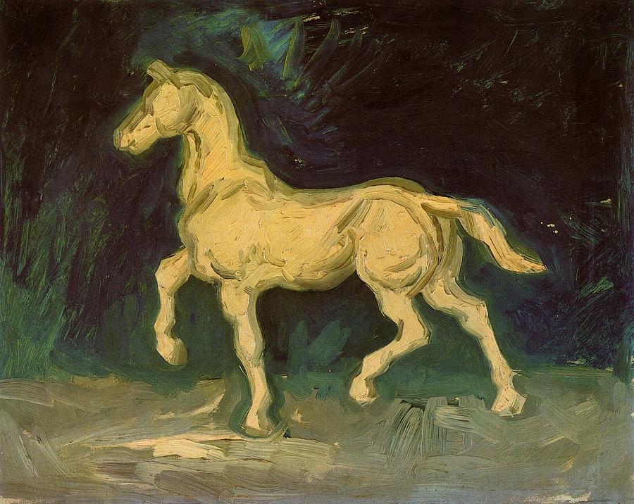 Horse Painting - Netherlands Plaster Statuette of a Horse  by Vincent van Gogh 