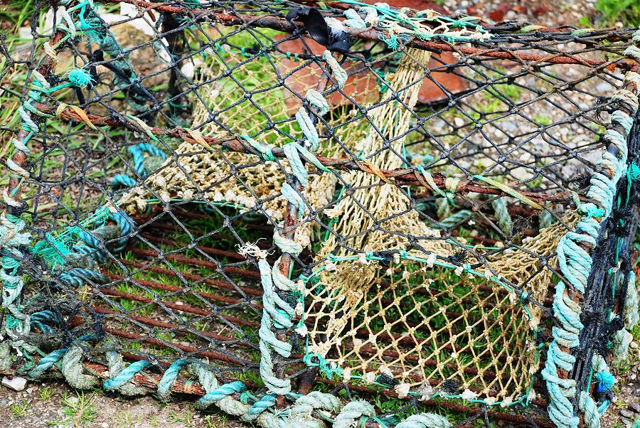 Boat Photograph - Nets and Traps by Norma Brock