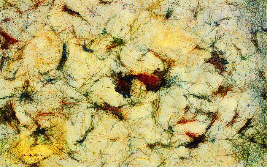 Neuron Jungle Painting by RC DeWinter