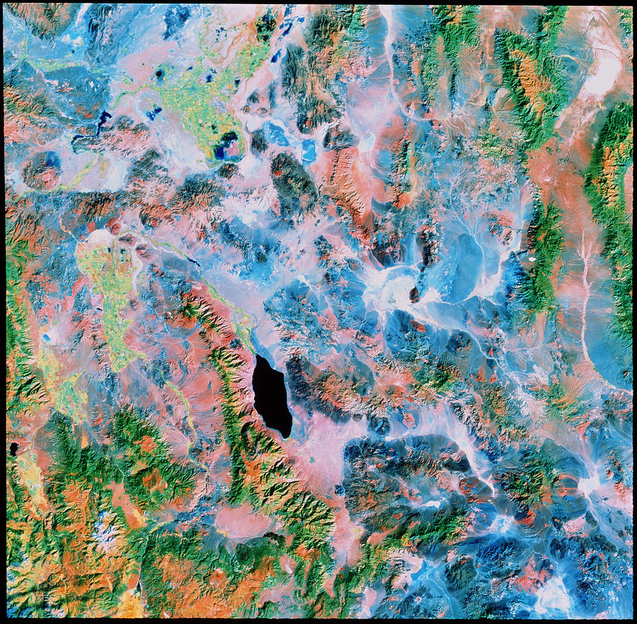 Nevada High Desert From Space Photograph by Mda Information Systems ...