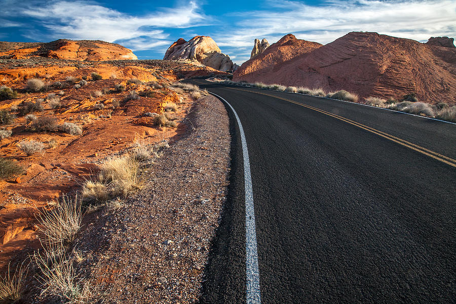 Desert Photograph - Nevada Highways by Peter Tellone