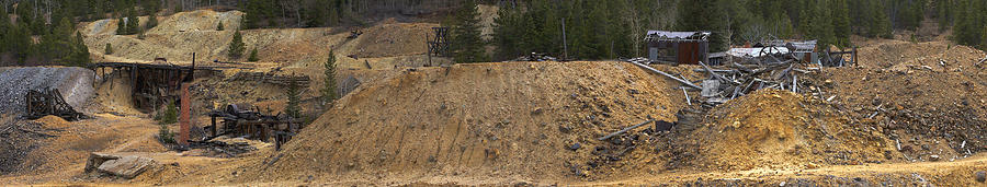Nevadaville mine site panorama Photograph by Greg Wells