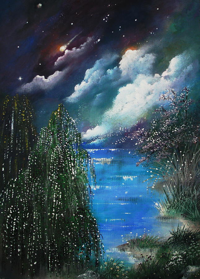 Nature Painting - Never alone by Milenka Delic