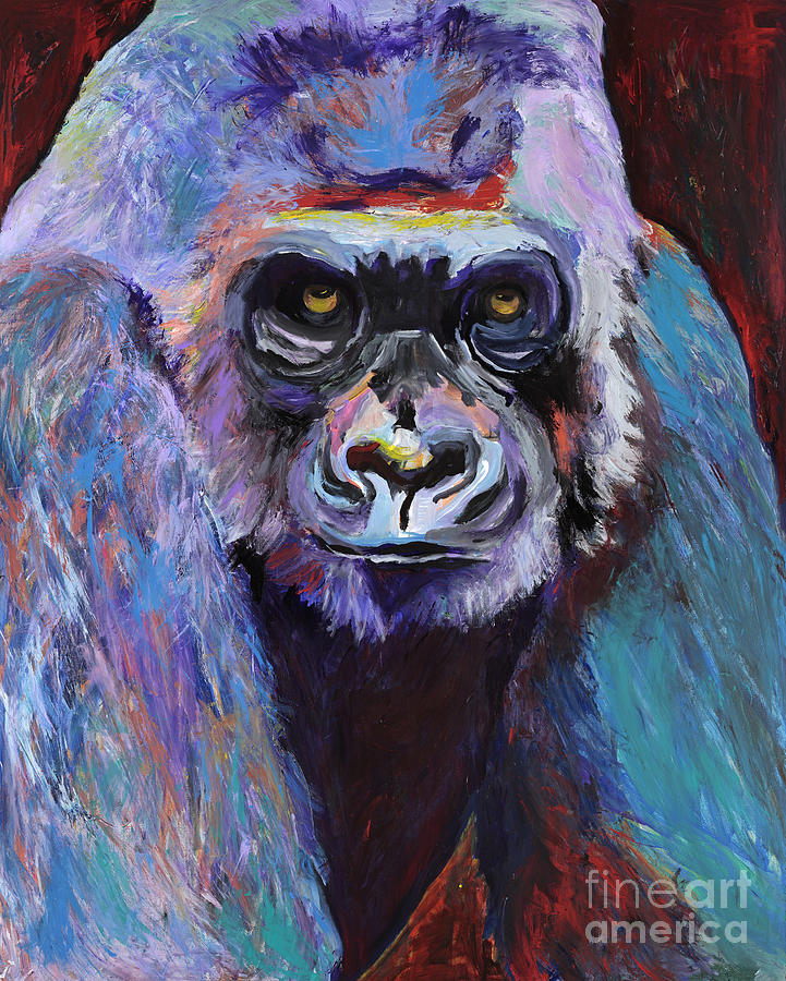 Never Date A Gorilla With A Nice Smile Painting by Pat Saunders-White