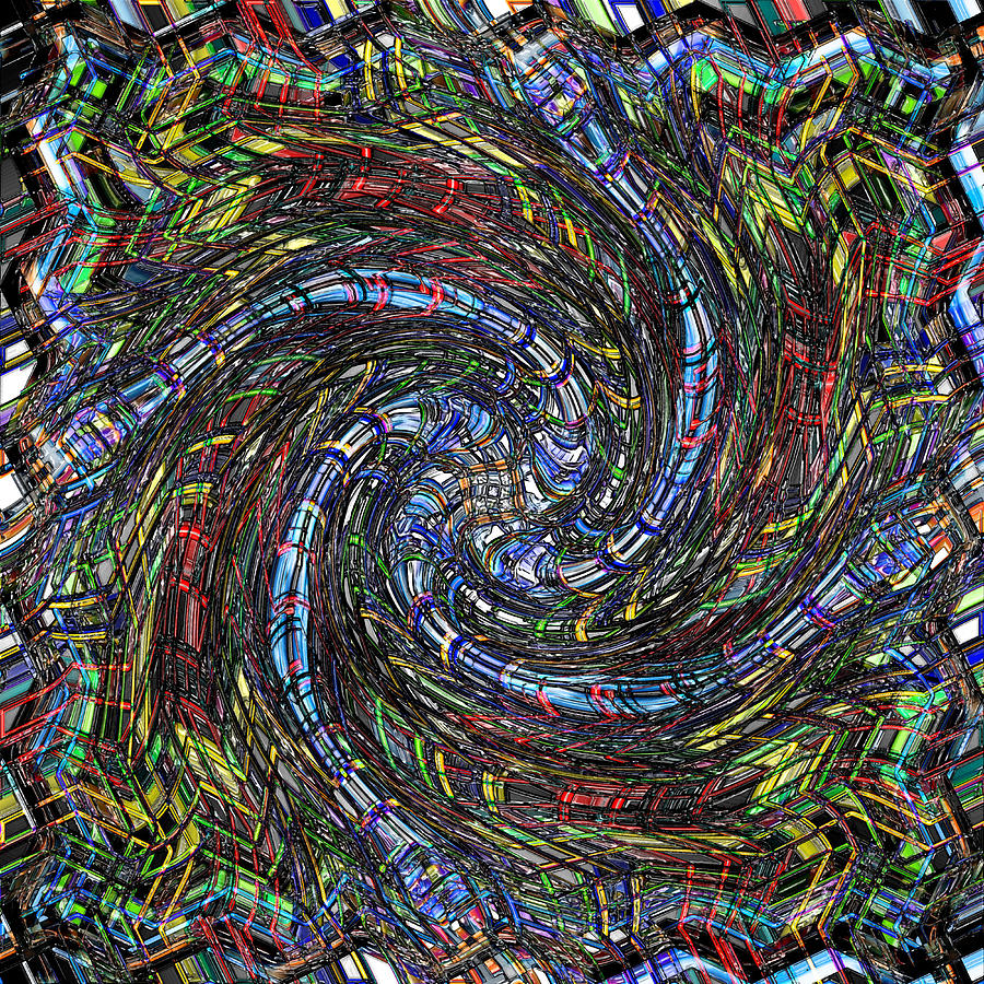 Swirl Digital Art - Never Ending Road by Krazee Kustom
