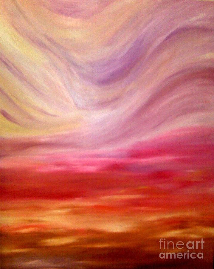Never Far Away From Me - Heaven Series Painting by Tracy Evans