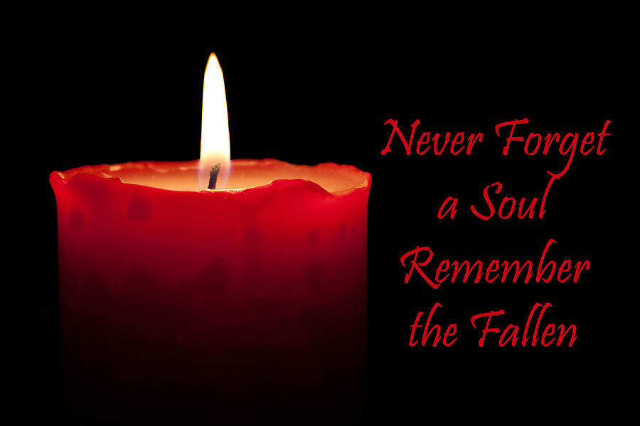 Christmas Photograph - Never Forget a Soul Remember the Fallen by Semmick Photo