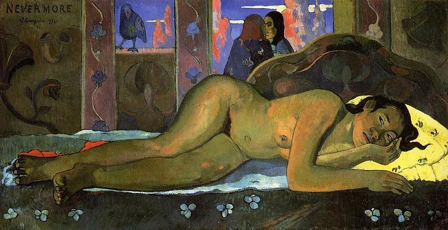 Nevermore Painting by Paul Gauguin