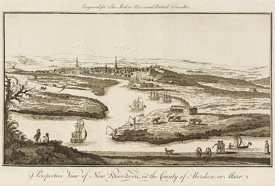 New Aberdeen In Scotland In 1779 Drawing by Mary Evans Picture Library ...