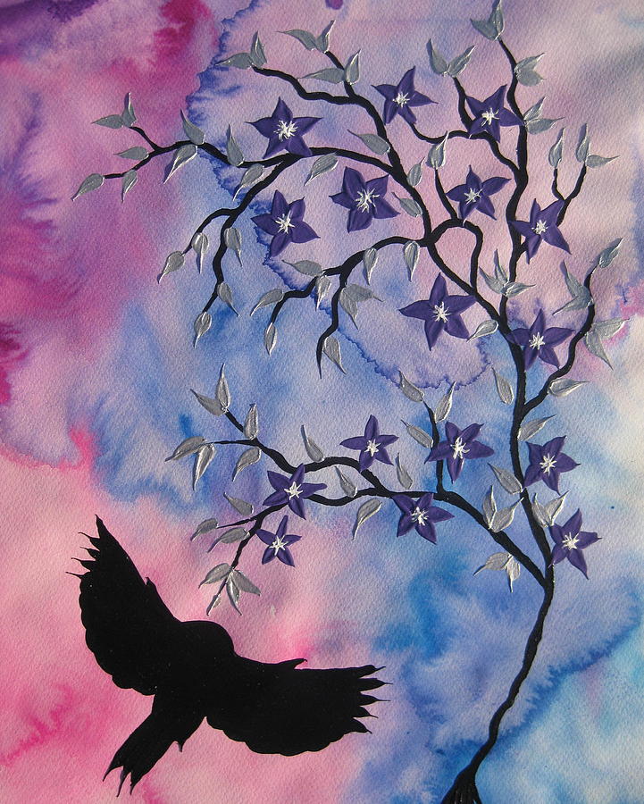 Tree Painting - New Adventures by Cathy Jacobs
