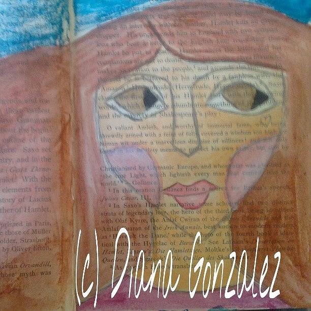 Watercolor Photograph - New Art In My Journal. Read The Whole by Diana Gonzalez