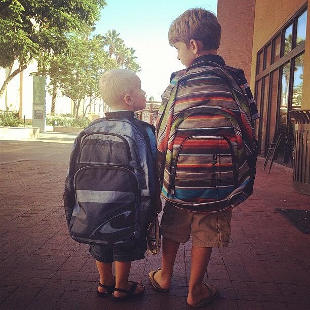 New Backpacks Ready For School Photograph by Patty Schmidt