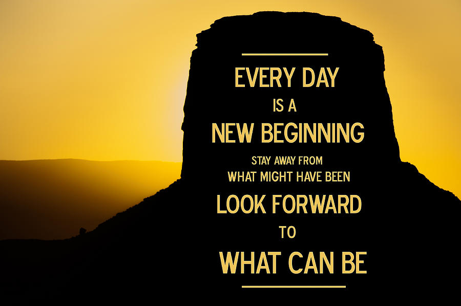 New Day Photograph - New Beginnings - Motivational by Gregory Ballos