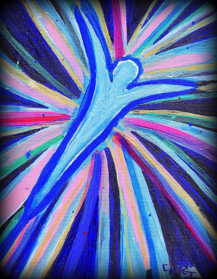 Blue Angel Painting - New Blue Angel with digital manipulation  by Craig Imig