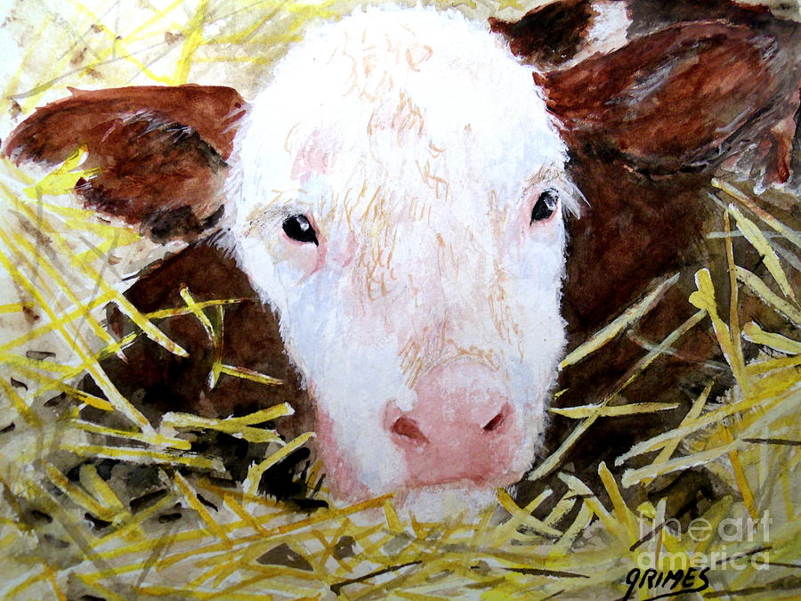 New Born on the Farm Painting by Carol Grimes