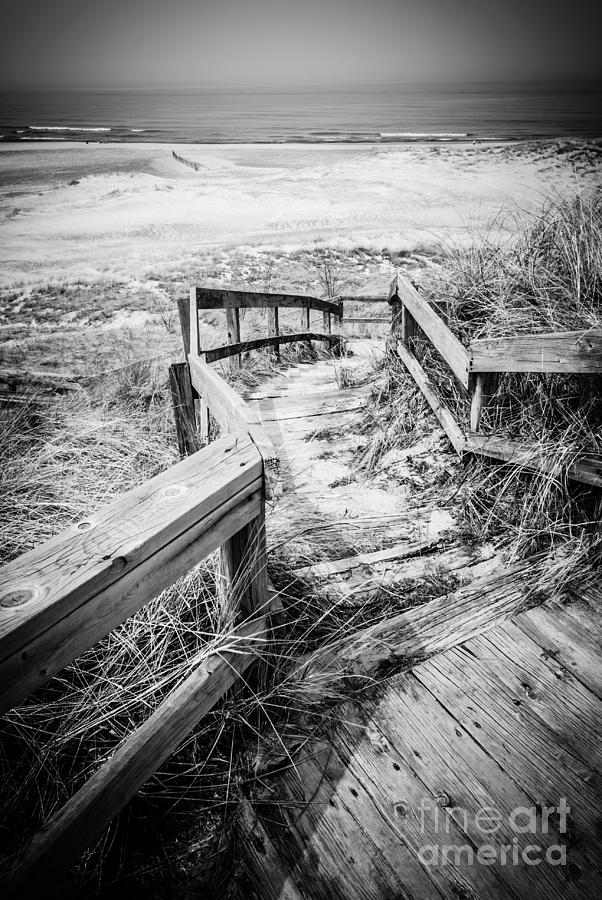 New Buffalo Michigan Boardwalk and Beach Photograph by Paul Velgos