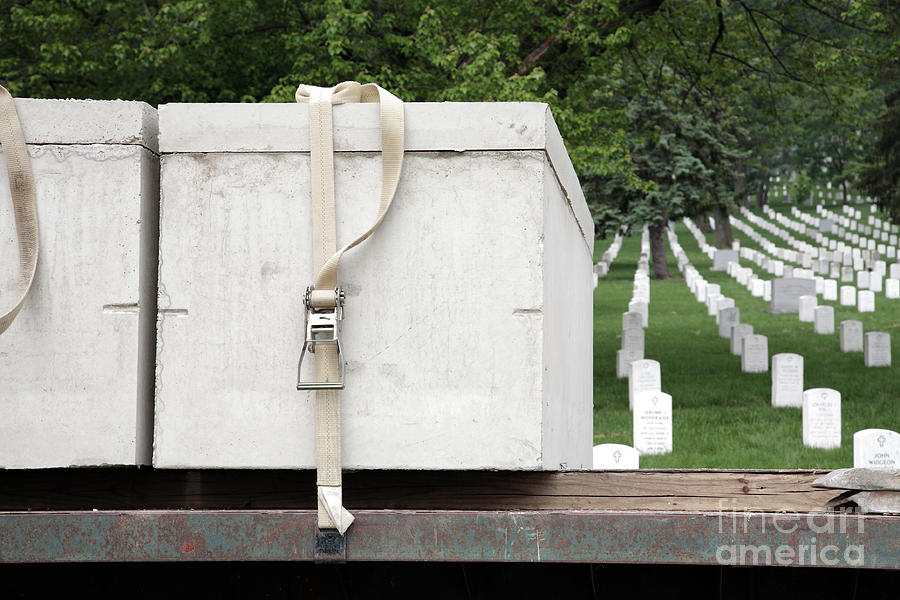 New burial vaults ready at Arlington National Cemetery Photograph by William Kuta