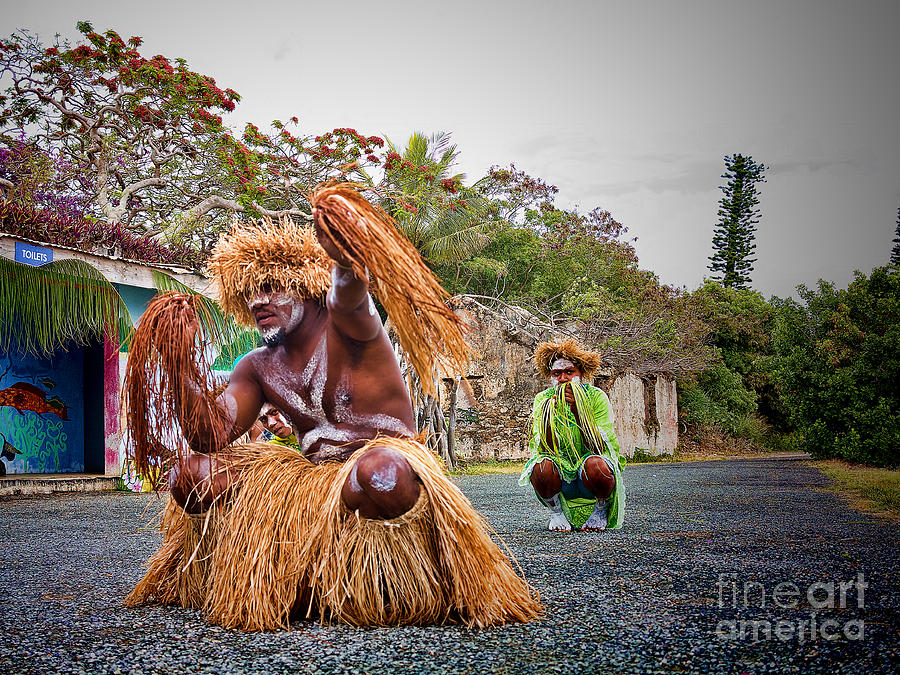 New Caledonia Tribal Natives  Photograph by David Smith