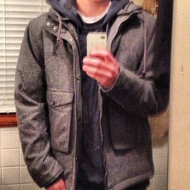 Quicksilver Photograph - New Coat #firstselfy #neveragain by Tom Thibeault