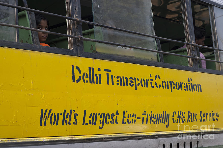 New Delhi Public Bus Transportation Photograph by Sonny Marcyan