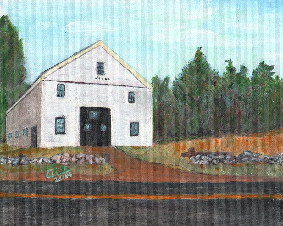 New England Barn Painting by Cliff Wilson