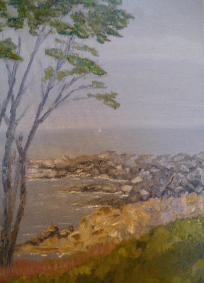 New England Coast Painting by Michael Lynn Brown