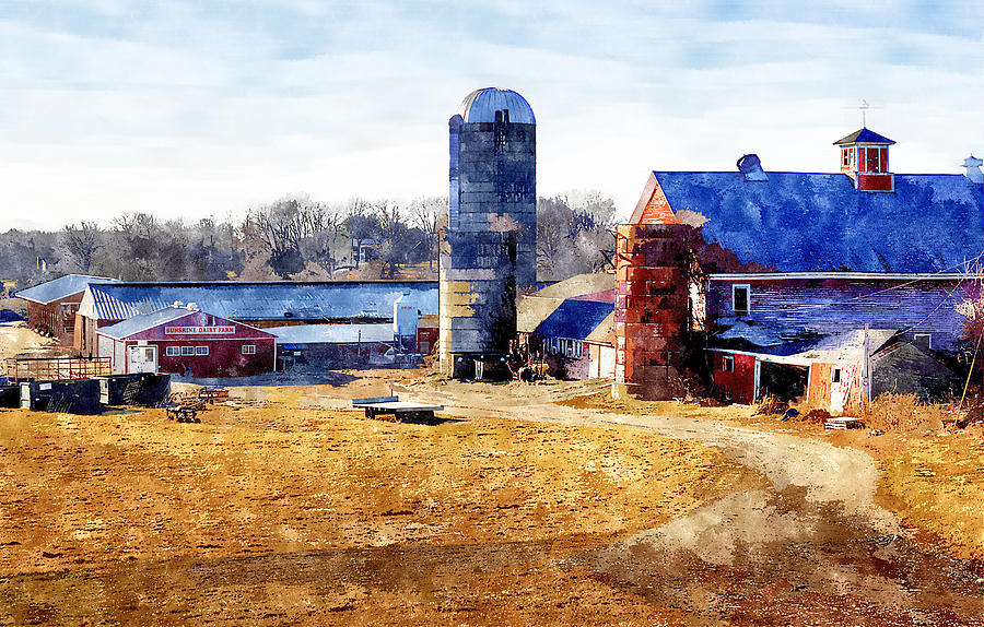 New England Farm 2 Painting by Rick Mosher