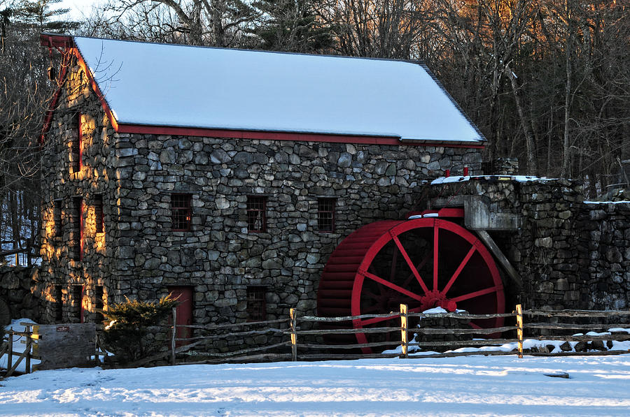New England Grist Mill Photograph by Mike Martin