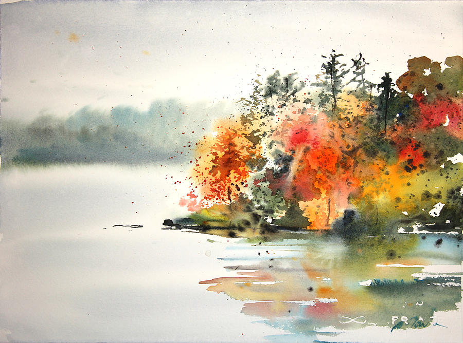 Fall Painting - New England Landscape No.122 by Sumiyo Toribe