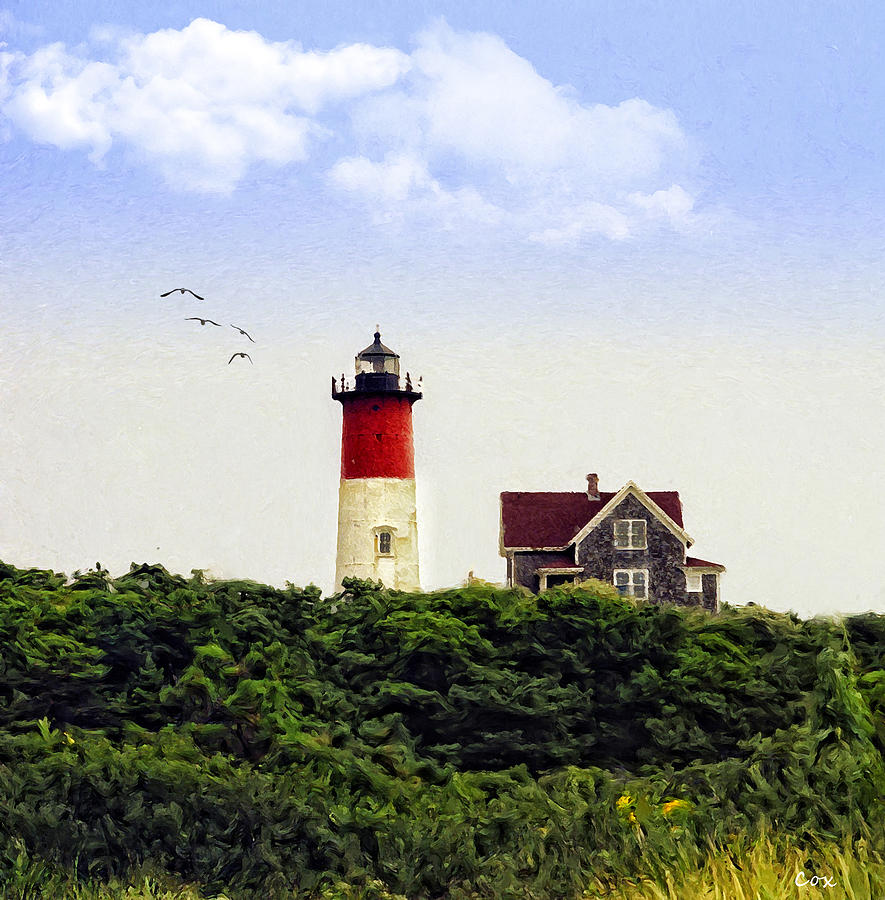 New England Lighthouse Photograph by Carl Cox
