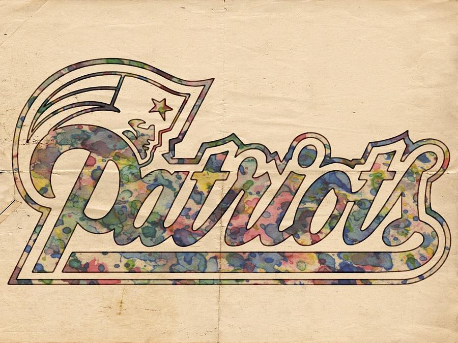New England Patriots Logo Art Painting by Florian Rodarte - Pixels