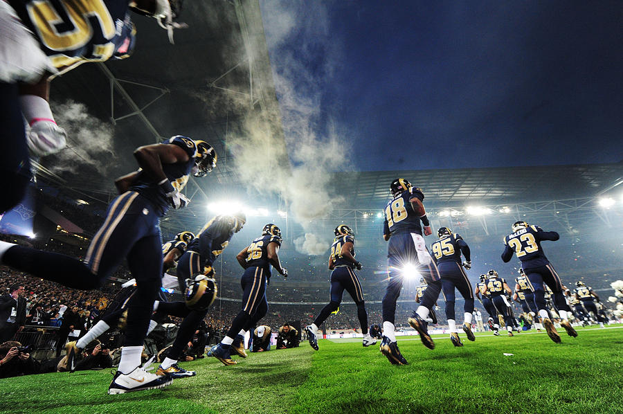 New England Patriots v St Louis Rams Photograph by Jamie McDonald