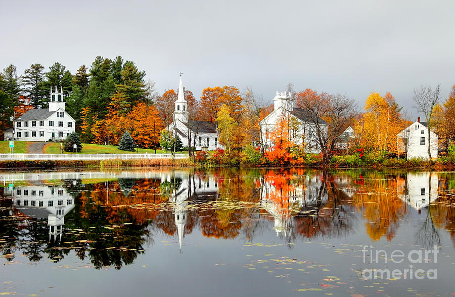 Nature Photograph - New England Village by Denis Tangney Jr