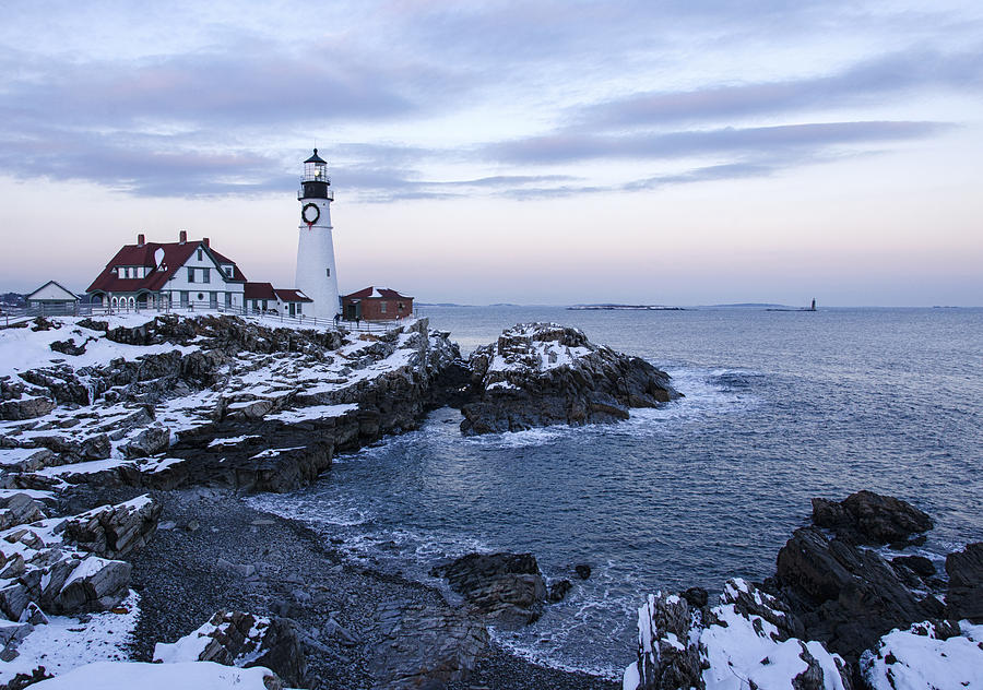 New England Winter Photograph by Linda Szabo