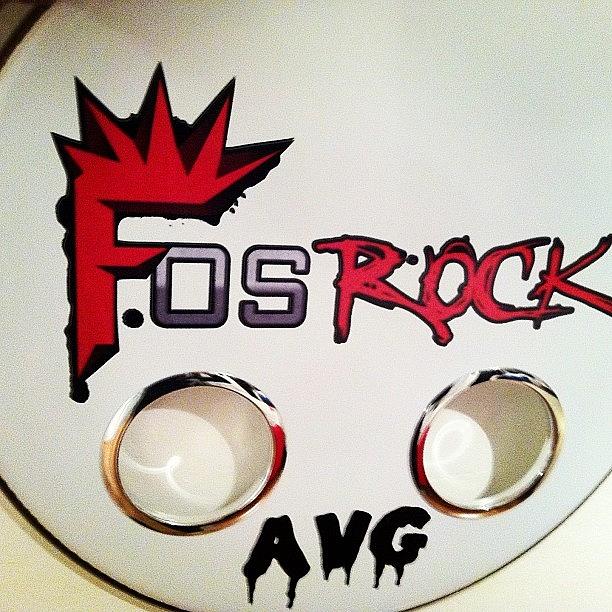 New Fos Rock Front Bass Drum Head To Photograph by FOSRock Music