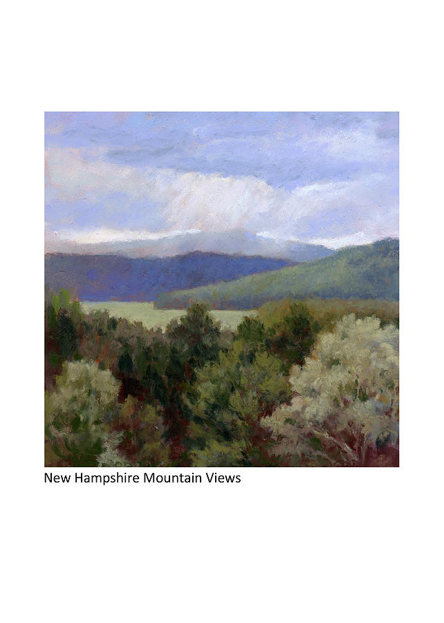New Hampshire Mountain Views Painting by Betsy Derrick