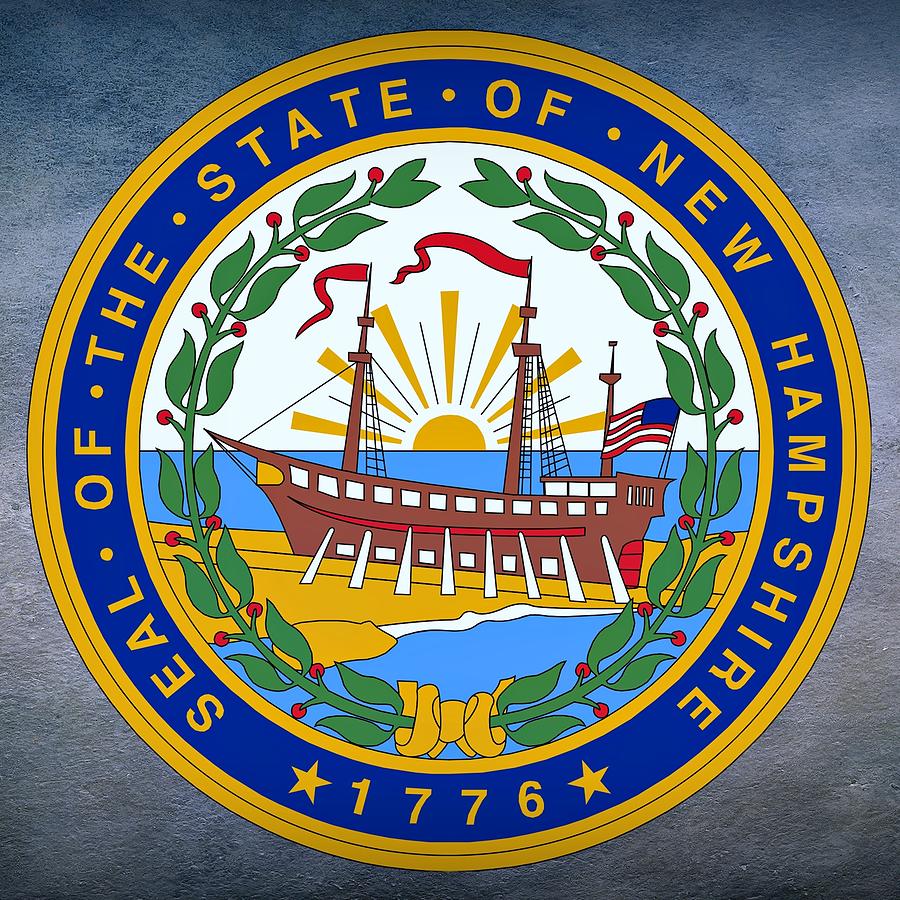 New Hampshire State Seal Digital Art by Movie Poster Prints
