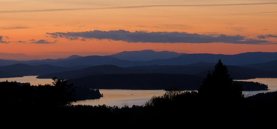 Sunset Photograph - New Hampshire Sunset by Mim White