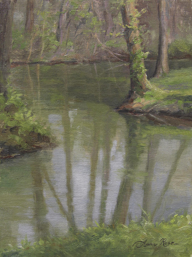 Landscape Painting - New Harmony Spring by Anna Rose Bain