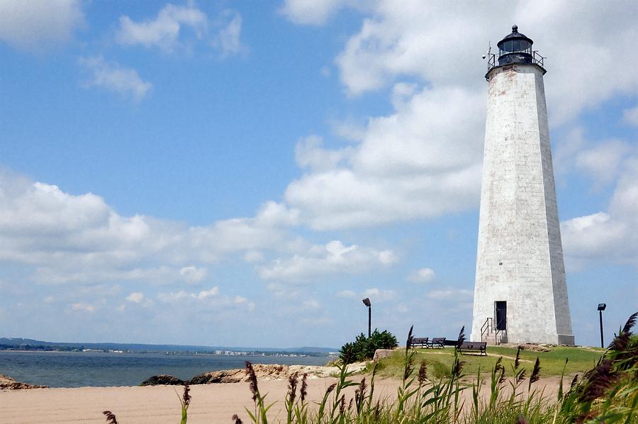New Haven Lighthouse 1 Photograph by Fred Kraxberger