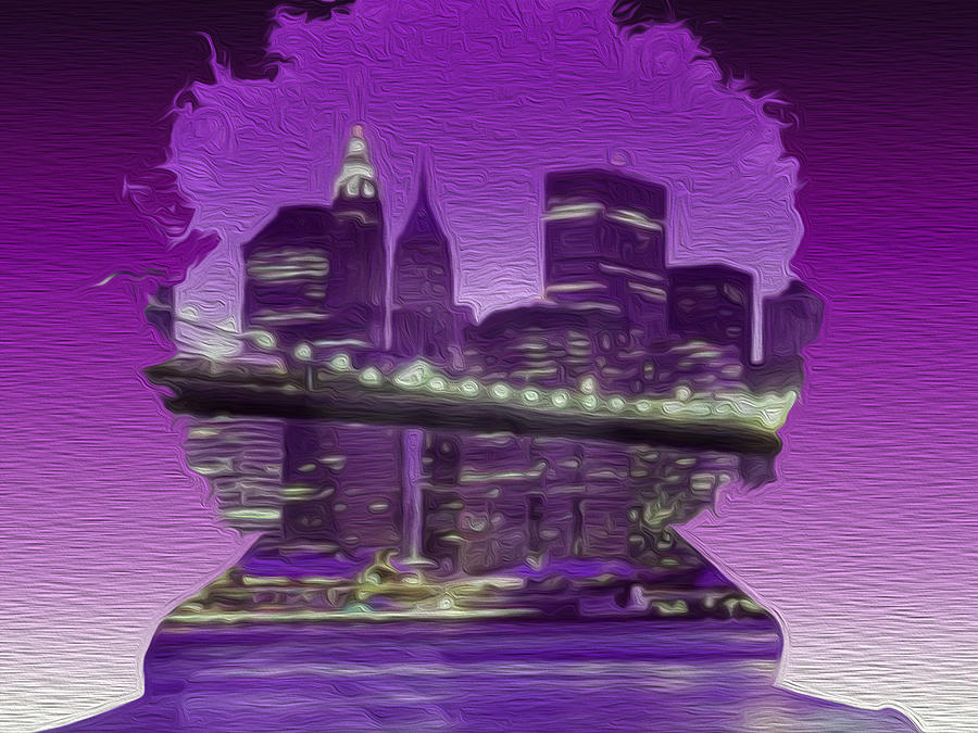 Jimi Hendrix Digital Art - New Hendrix City v2 by Jimi Bush