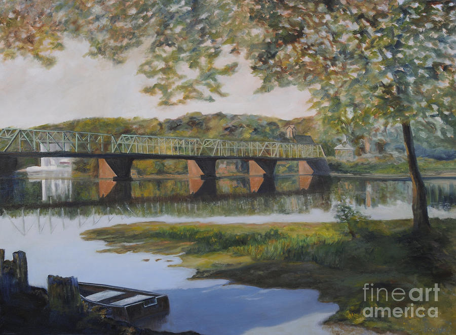 Bridge Painting - New Hope Bridge by Addie Hocynec