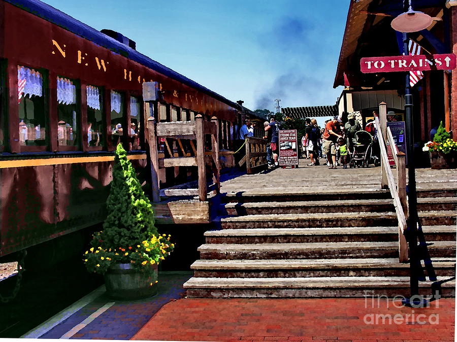 New Hope Train Station Photograph by Jacqueline M Lewis