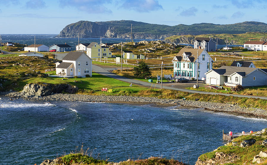 New Houses In Twillingate, Newfoundland Photograph by Panoramic Images