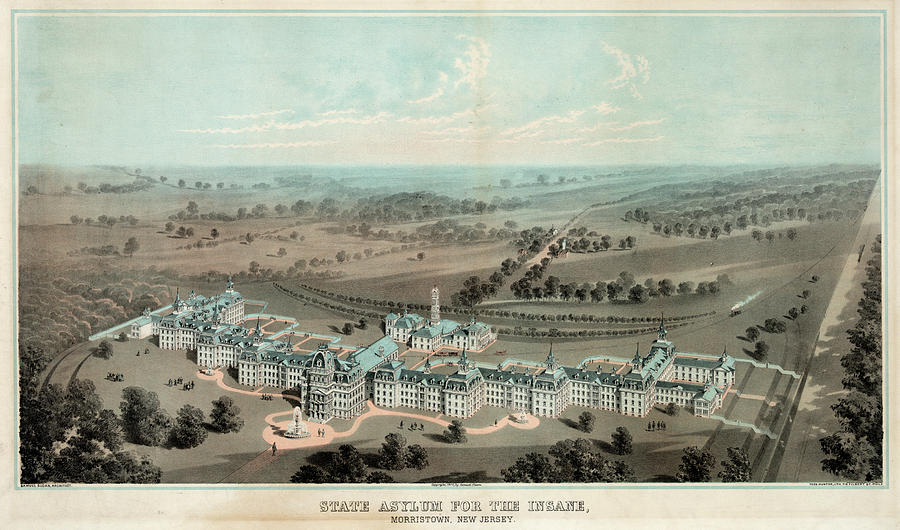 Landscape Painting - New Jersey Asylum, 1875 by Granger