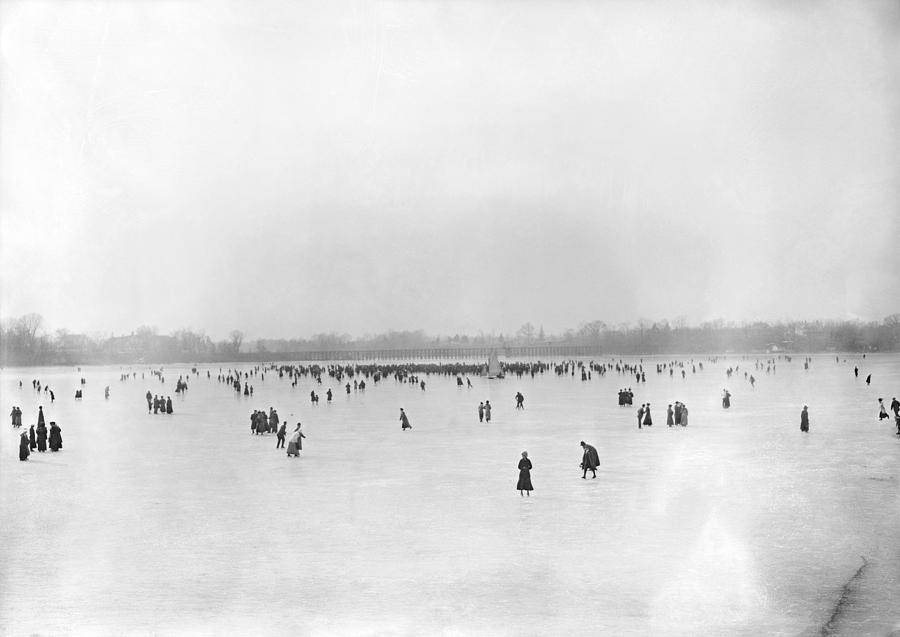 Winter Photograph - New Jersey Ice Skating by Granger